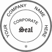 Long Reach Desk Seal (1.75" ROUND) CORPORATE SEAL