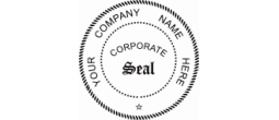 POCKET SEAL CORPORATE - Pocket Seal (1.625") Corporate Seal