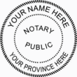 IDEAL SEAL NOTARY - Embossing Desk Seal (1-5/8" Round) Notary Public