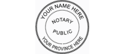 IDEAL SEAL NOTARY - Embossing Desk Seal (1-5/8" Round) Notary Public